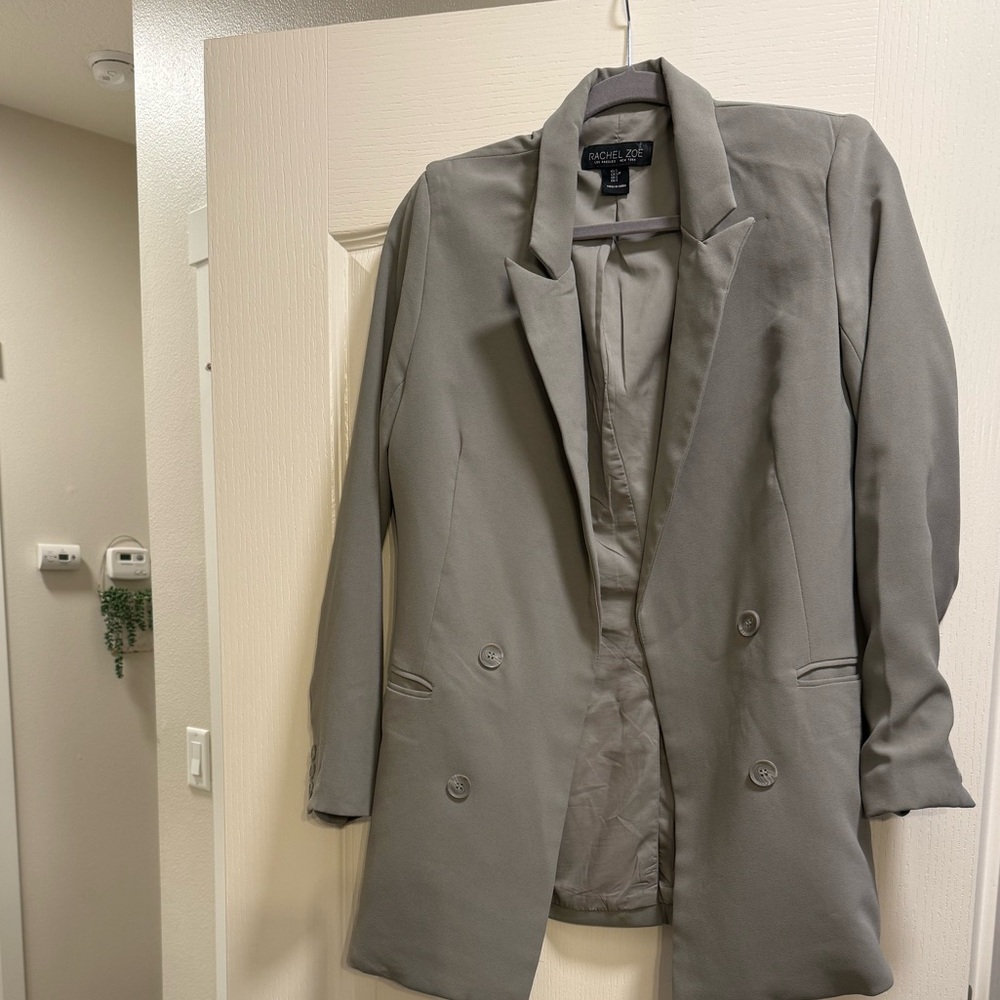 Rachel Zoe Women's Blazer in Olive Green - Picture 2 of 5